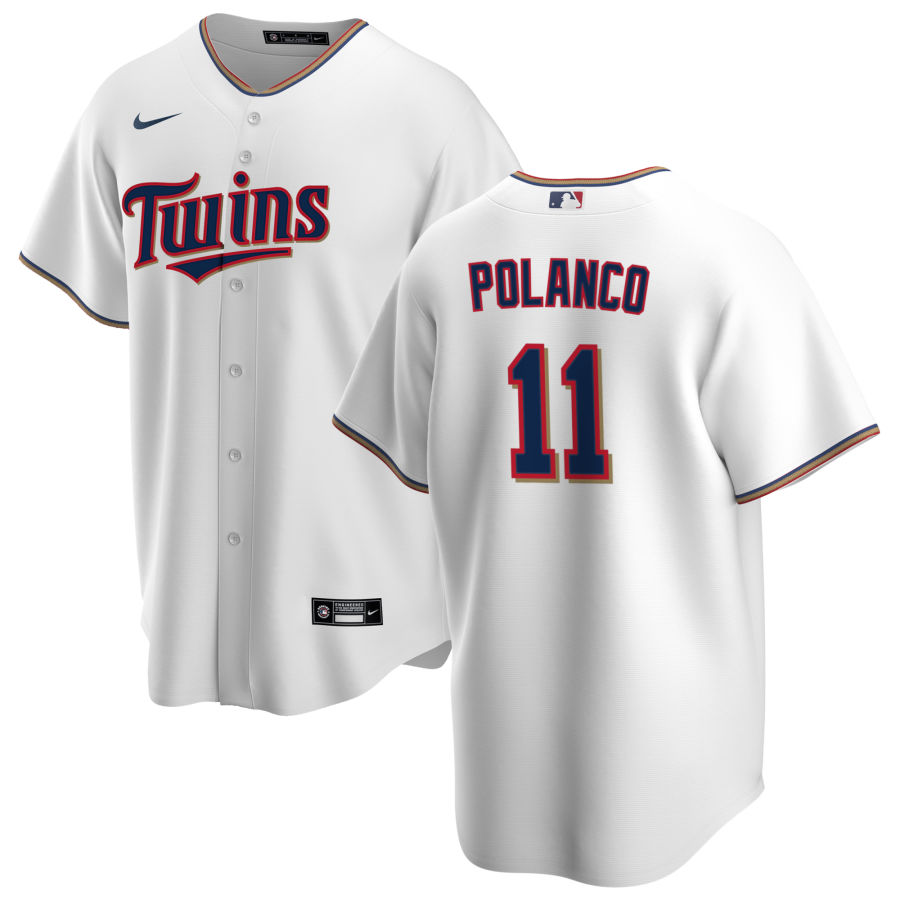 Nike Men #11 Jorge Polanco Minnesota Twins Baseball Jerseys Sale-White